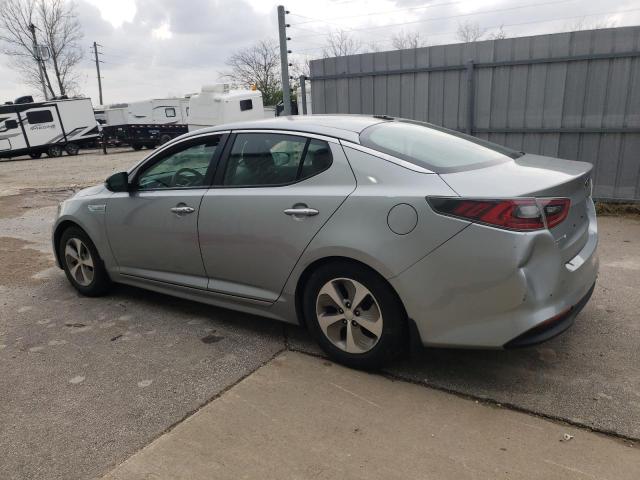 KNAGM4AD9F5078488 - 2015 KIA OPTIMA HYBRID SILVER photo 2