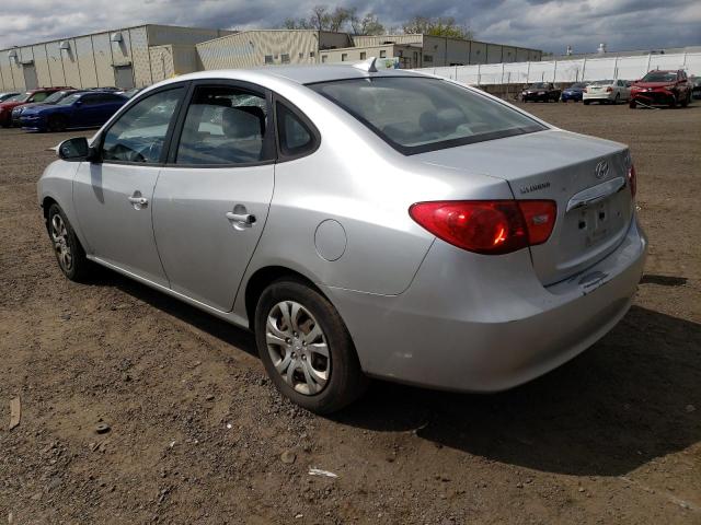 KMHDU4AD8AU837907 - 2010 HYUNDAI ELANTRA BLUE SILVER photo 2