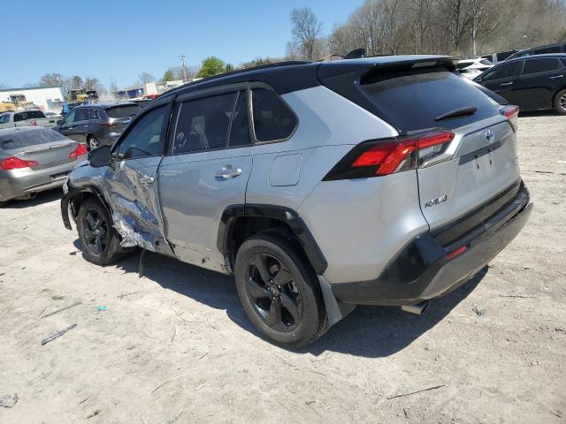 2T3EWRFV1KW044387 - 2019 TOYOTA RAV4 XSE SILVER photo 2