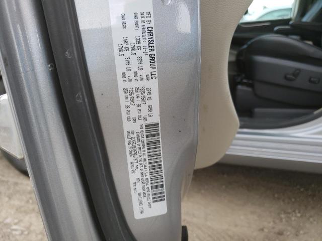 2C4RC1BG0FR617377 - 2015 CHRYSLER TOWN & COU TOURING Gümüş foto 13