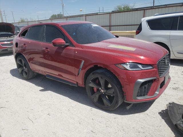 SADCZ2EE7MA672984 - 2021 JAGUAR F-PACE SVR BURGUNDY photo 4