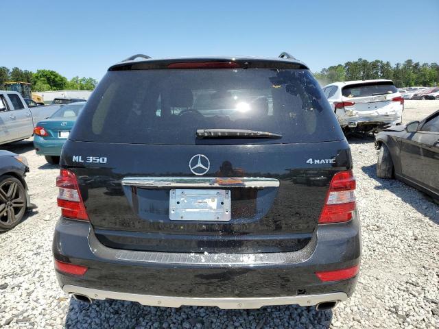 4JGBB8GB7BA655533 - 2011 MERCEDES-BENZ ML 350 4MATIC BLACK photo 6