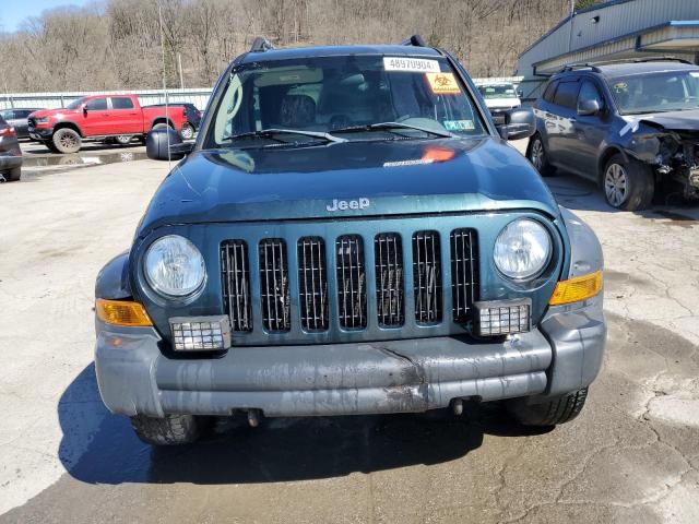 1J4GL38K25W665591 - 2005 JEEP LIBERTY RENEGADE GREEN photo 5