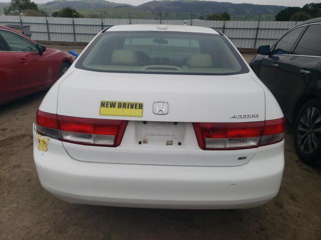 1HGCM56804A060938 - 2004 HONDA ACCORD EX WHITE photo 6