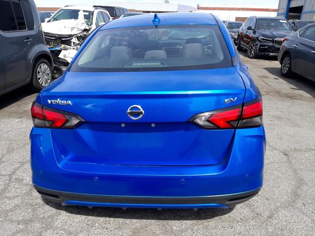 3N1CN8EV2ML873407 - 2021 NISSAN VERSA SV BLUE photo 6