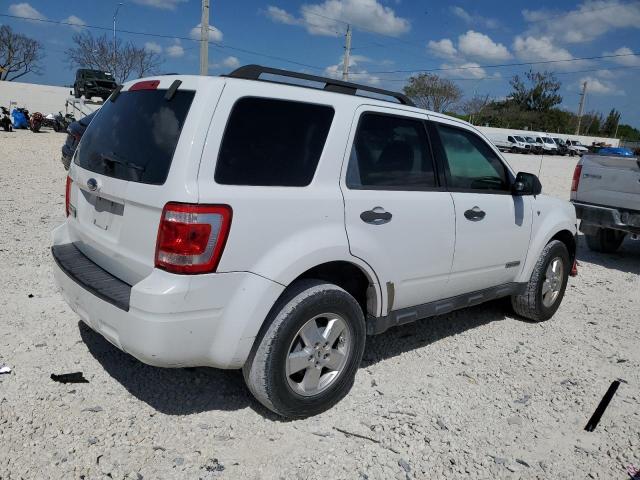 1FMCU03138KB78972 - 2008 FORD ESCAPE XLT WHITE photo 3