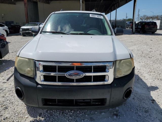 1FMCU03138KB78972 - 2008 FORD ESCAPE XLT WHITE photo 5