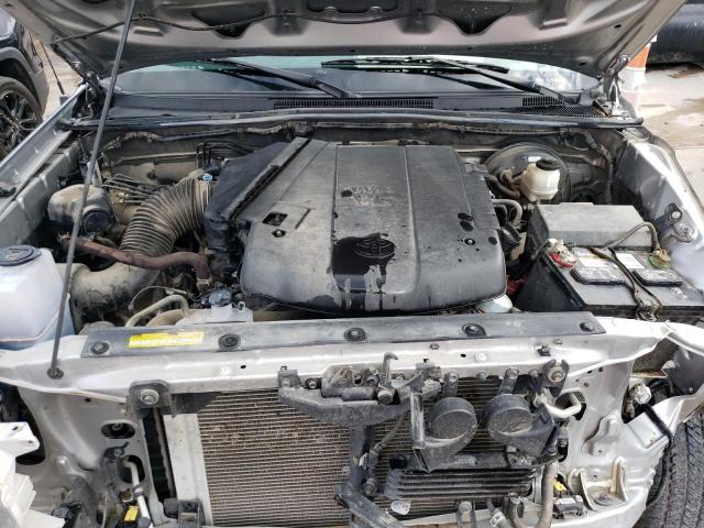 5TFJU4GN6FX082754 - 2015 TOYOTA TACOMA DOUBLE CAB PRERUNNER SILVER photo 11