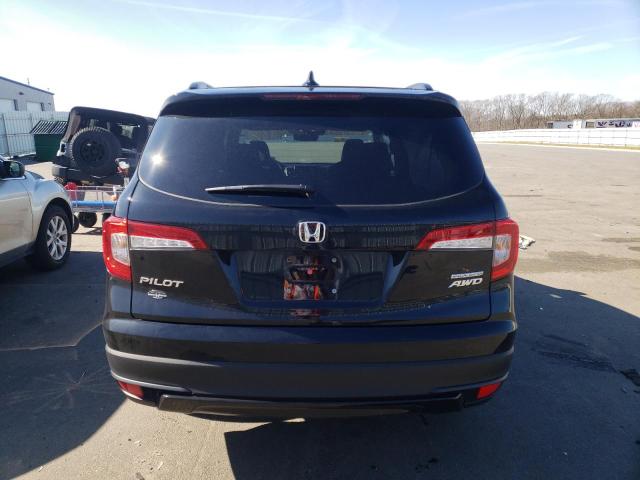 5FNYF6H29NB076996 - 2022 HONDA PILOT SE BLACK photo 6