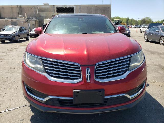 2LMTJ8LR6GBL24033 - 2016 LINCOLN MKX RESERVE RED photo 5