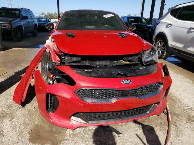 KNAE45LC4L6083640 - 2020 KIA STINGER GT1 RED photo 5