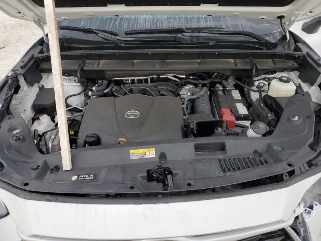 5TDGZRAH3NS123227 - 2022 TOYOTA HIGHLANDER XLE WHITE photo 12