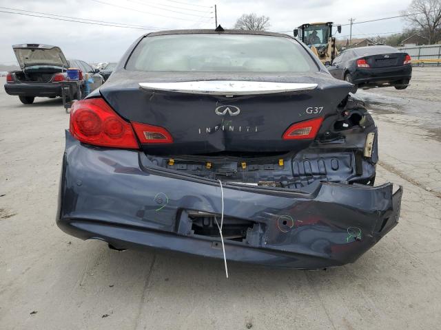 JN1CV6AP7DM719194 - 2013 INFINITI G37 BASE BLUE photo 6