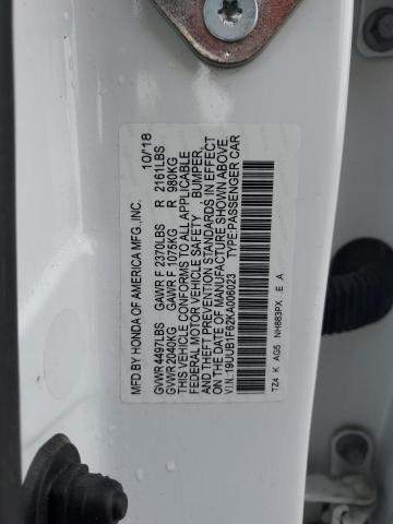 19UUB1F62KA006023 - 2019 ACURA TLX TECHNOLOGY 白色 照片 12