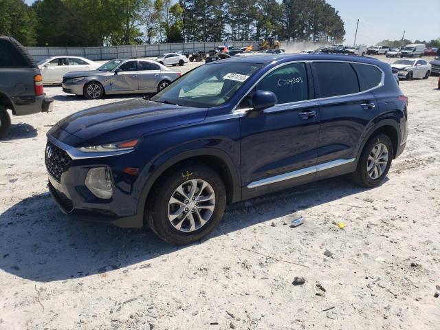 5NMS23AD3KH064610 - 2019 HYUNDAI SANTA FE SE BLUE photo 1