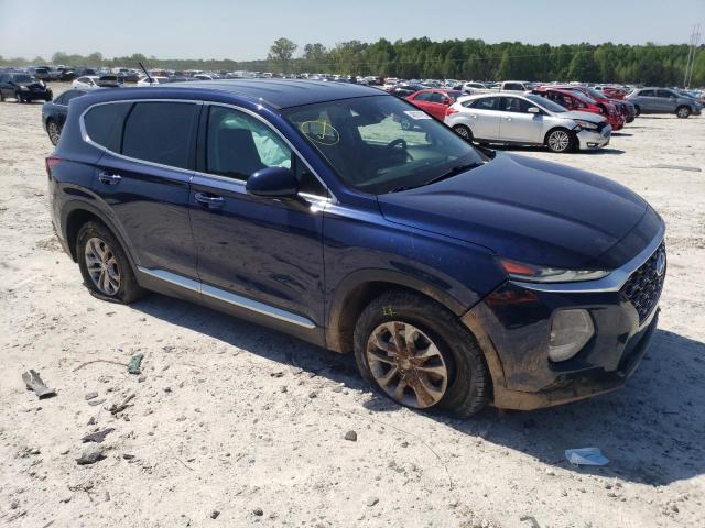 5NMS23AD3KH064610 - 2019 HYUNDAI SANTA FE SE BLUE photo 4