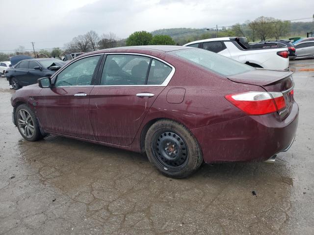 1HGCR2F59EA124675 - 2014 HONDA ACCORD SPORT MAROON photo 2