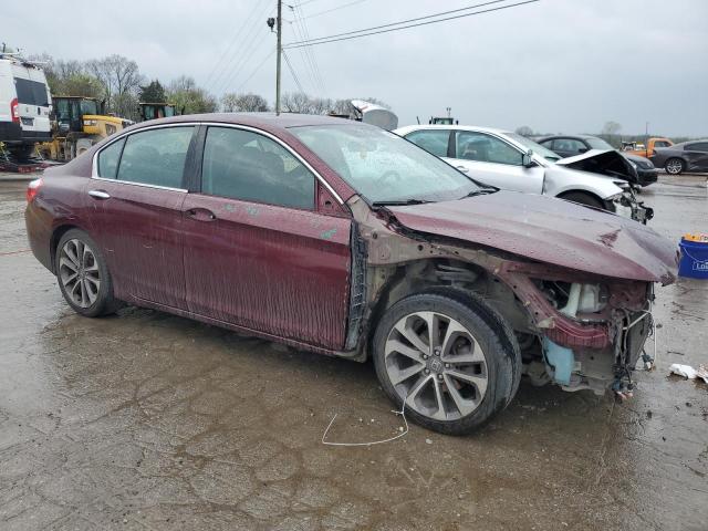 1HGCR2F59EA124675 - 2014 HONDA ACCORD SPORT MAROON photo 4