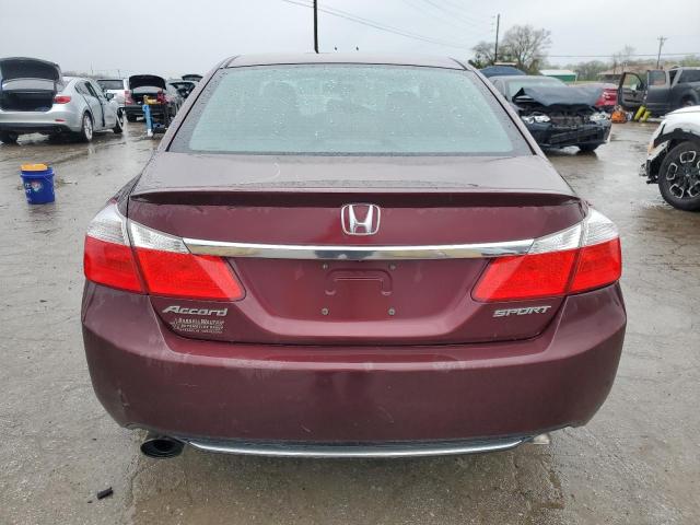 1HGCR2F59EA124675 - 2014 HONDA ACCORD SPORT MAROON photo 6