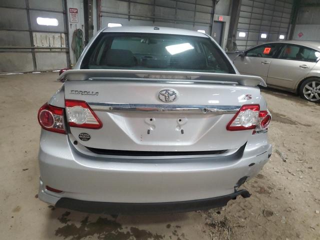 2T1BU4EE7DC991993 - 2013 TOYOTA COROLLA BASE SILVER photo 6