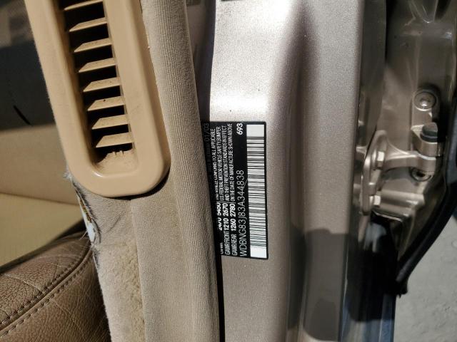 WDBNG83J83A344838 - 2003 MERCEDES-BENZ S 430 4MATIC GOLD photo 12