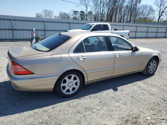 WDBNG83J83A344838 - 2003 MERCEDES-BENZ S 430 4MATIC GOLD photo 3