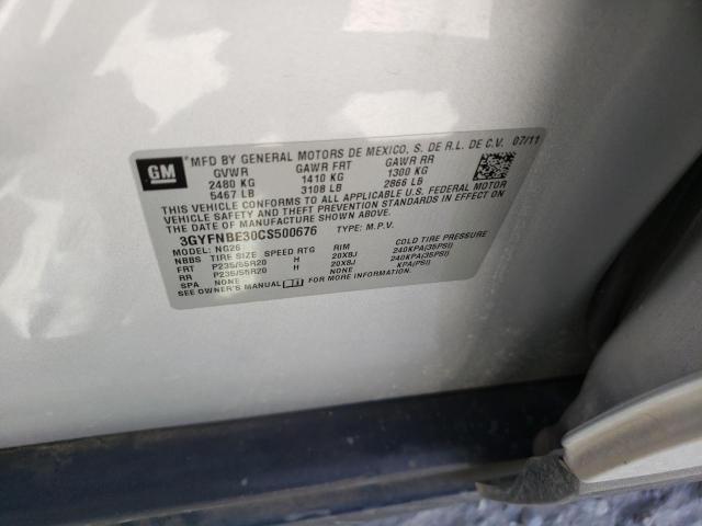 3GYFNBE30CS500676 - 2012 CADILLAC SRX PERFORMANCE COLLECTION Күміс фото 13