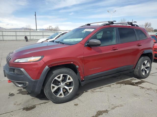 1C4PJMBS0FW772215 - 2015 JEEP CHEROKEE TRAILHAWK BURGUNDY photo 1