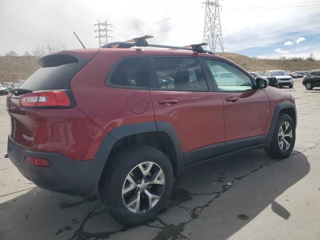 1C4PJMBS0FW772215 - 2015 JEEP CHEROKEE TRAILHAWK BURGUNDY photo 3