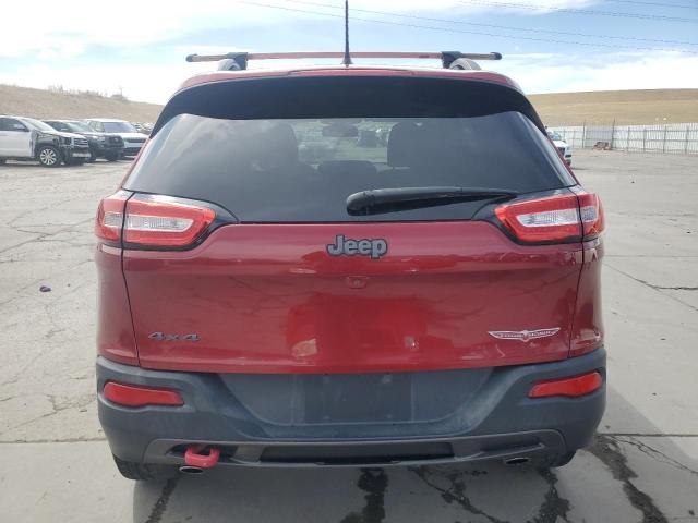 1C4PJMBS0FW772215 - 2015 JEEP CHEROKEE TRAILHAWK BURGUNDY photo 6
