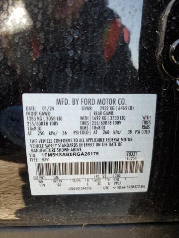 1FM5K8AB0RGA26175 - 2024 FORD EXPLORER POLICE INTERCEPTOR 黑色 照片 13