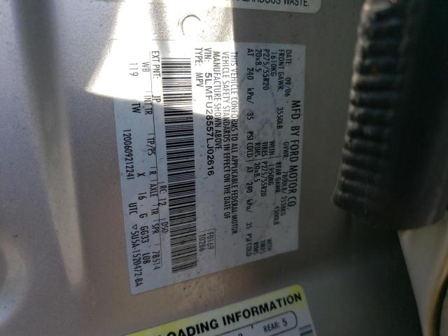 5LMFU28557LJ02616 - 2007 LINCOLN NAVIGATOR ვერცხლისფერი ფოტო 14