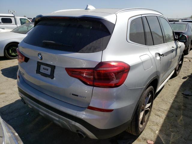 5UXTY5C02M9E17069 - 2021 BMW X3 XDRIVE30I SILVER photo 3