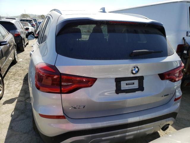 5UXTY5C02M9E17069 - 2021 BMW X3 XDRIVE30I SILVER photo 6