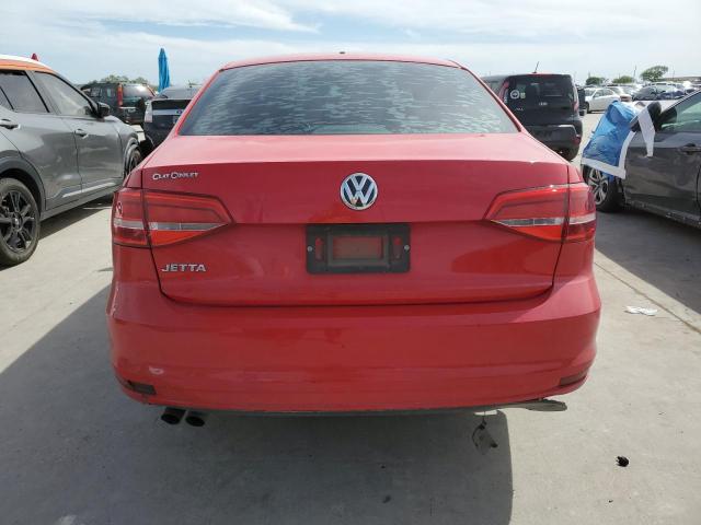 3VW2K7AJ4FM286604 - 2015 VOLKSWAGEN JETTA BASE RED photo 6