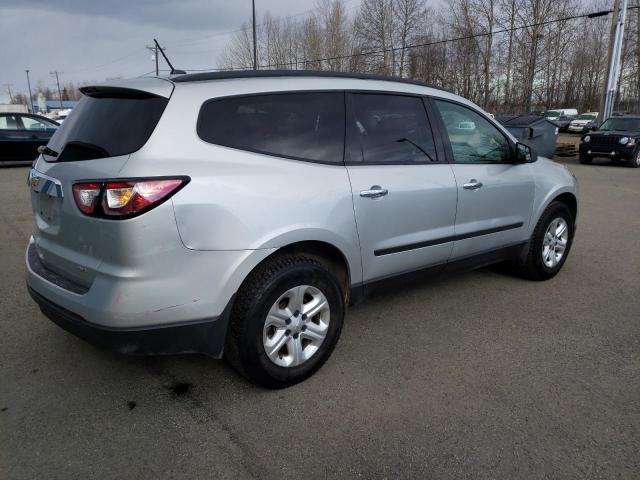 1GNKVFED8DJ149451 - 2013 CHEVROLET TRAVERSE LS SILVER photo 3