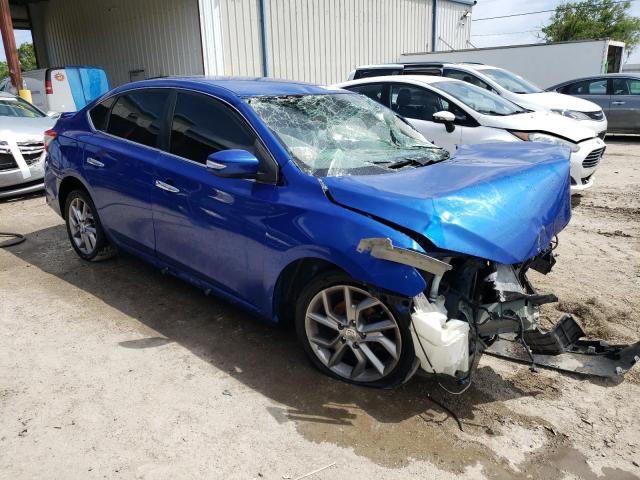 3N1AB7AP7EL636933 - 2014 NISSAN SENTRA S BLUE photo 4