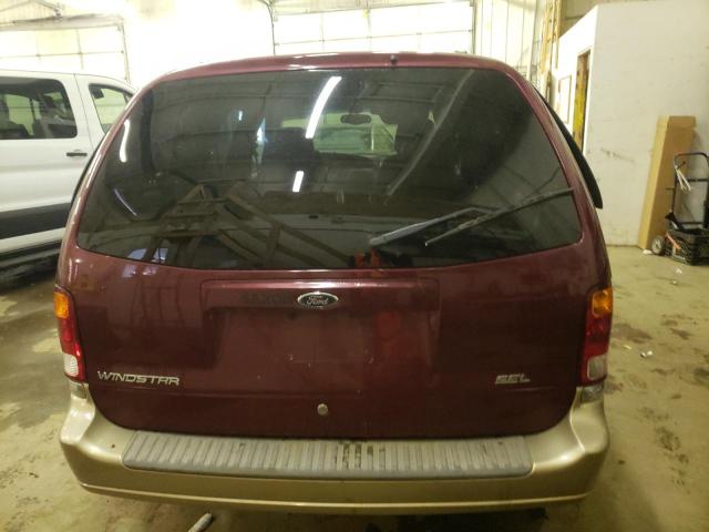 2FMDA56481BA77894 - 2001 FORD WINDSTAR SEL RED photo 6