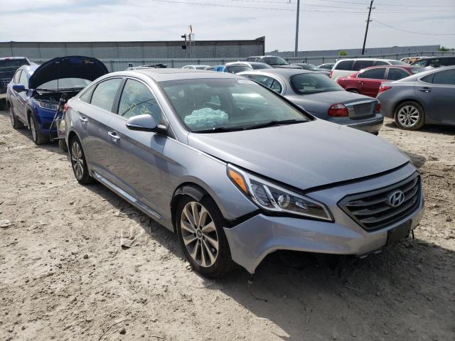 5NPE34AF1HH582602 - 2017 HYUNDAI SONATA SPORT GRAY photo 1