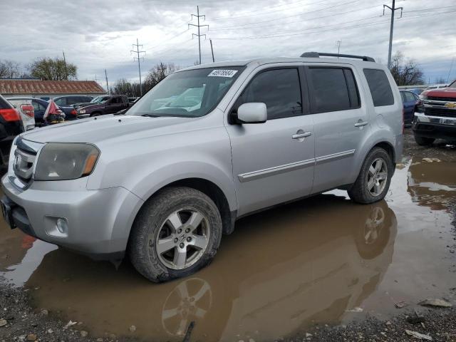 5FNYF4H61AB024456 - 2010 HONDA PILOT EXL SILVER photo 1