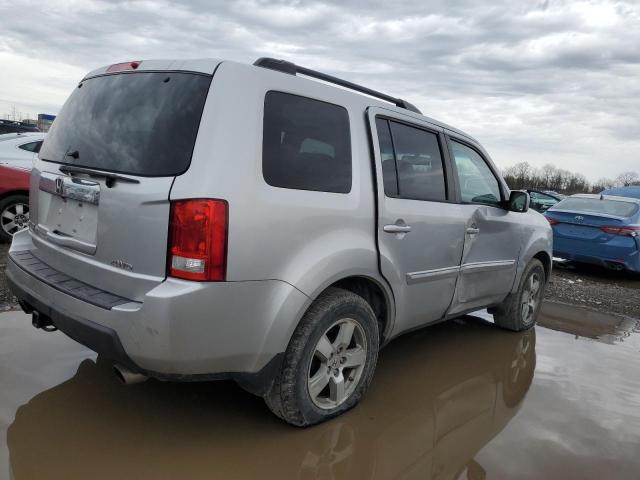 5FNYF4H61AB024456 - 2010 HONDA PILOT EXL SILVER photo 3