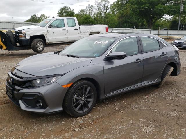 SHHFK7H6XMU222069 - 2021 HONDA CIVIC EX GRAY photo 1