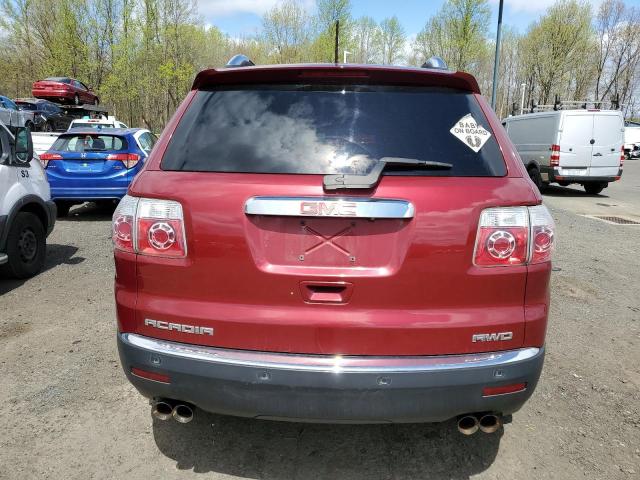 1GKEV23D09J199869 - 2009 GMC ACADIA SLT-1 RED photo 6