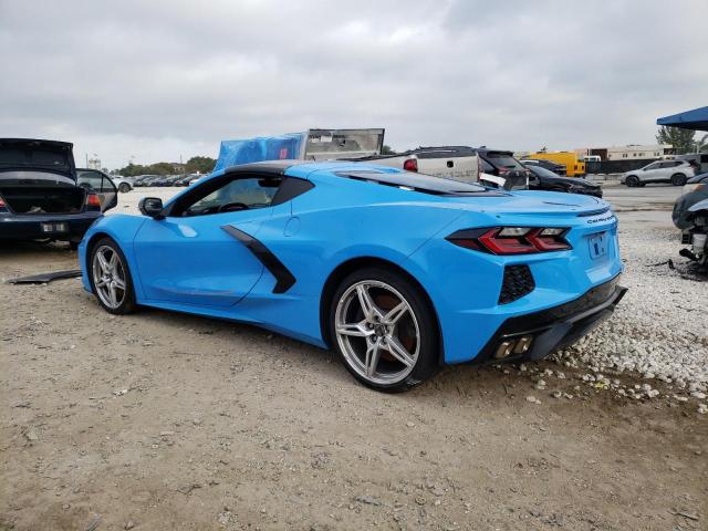 1G1Y72D43L5116316 - 2020 CHEVROLET CORVETTE STINGRAY 2LT BLUE photo 2