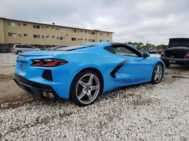 1G1Y72D43L5116316 - 2020 CHEVROLET CORVETTE STINGRAY 2LT BLUE photo 3