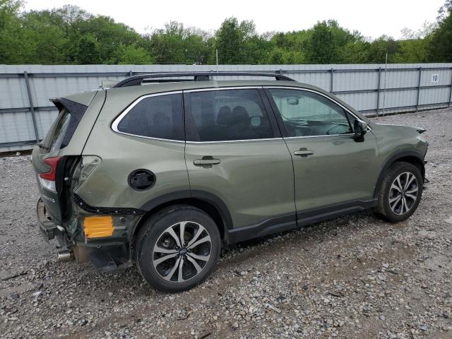 JF2SKAUC8KH524726 - 2019 SUBARU FORESTER LIMITED GREEN photo 3