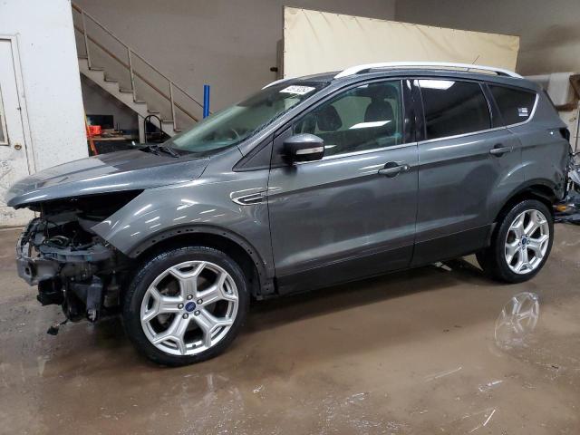 1FMCU0J9XHUE22226 - 2017 FORD ESCAPE TITANIUM GRAY photo 1