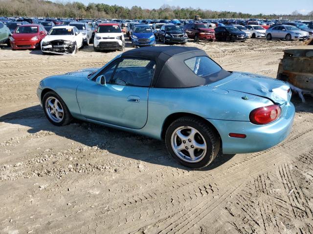 JM1NB353310216401 - 2001 MAZDA MX-5 MIATA BASE TURQUOISE photo 2