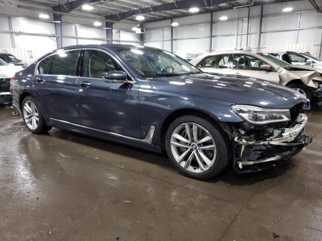 WBA7F2C51GG416380 - 2016 BMW 750I XDRIV XI BLUE photo 4