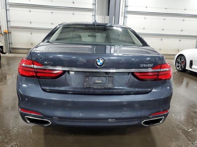 WBA7F2C51GG416380 - 2016 BMW 750I XDRIV XI BLUE photo 6